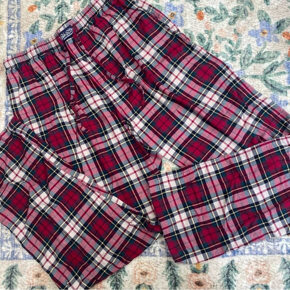 Polo Ralph Lauren Men's Plaid Flannel Pajama Set Size Medium red plaid cotton - Picture 8 of 13